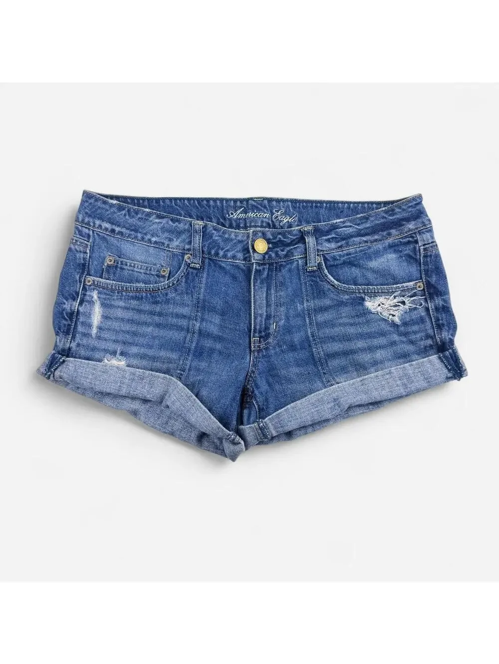 American Eagle Outfitters blue denim shorts Medium Wash